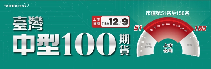 中型100期貨 12/9上市